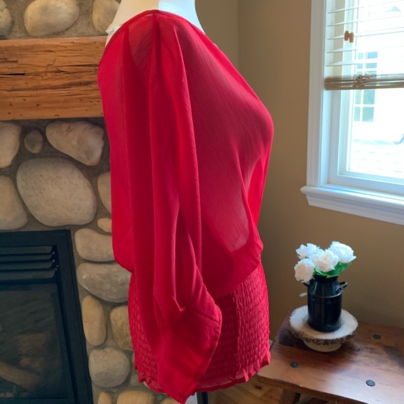 Guess Sheer blouse ( NWT) - Picture 3 of 11